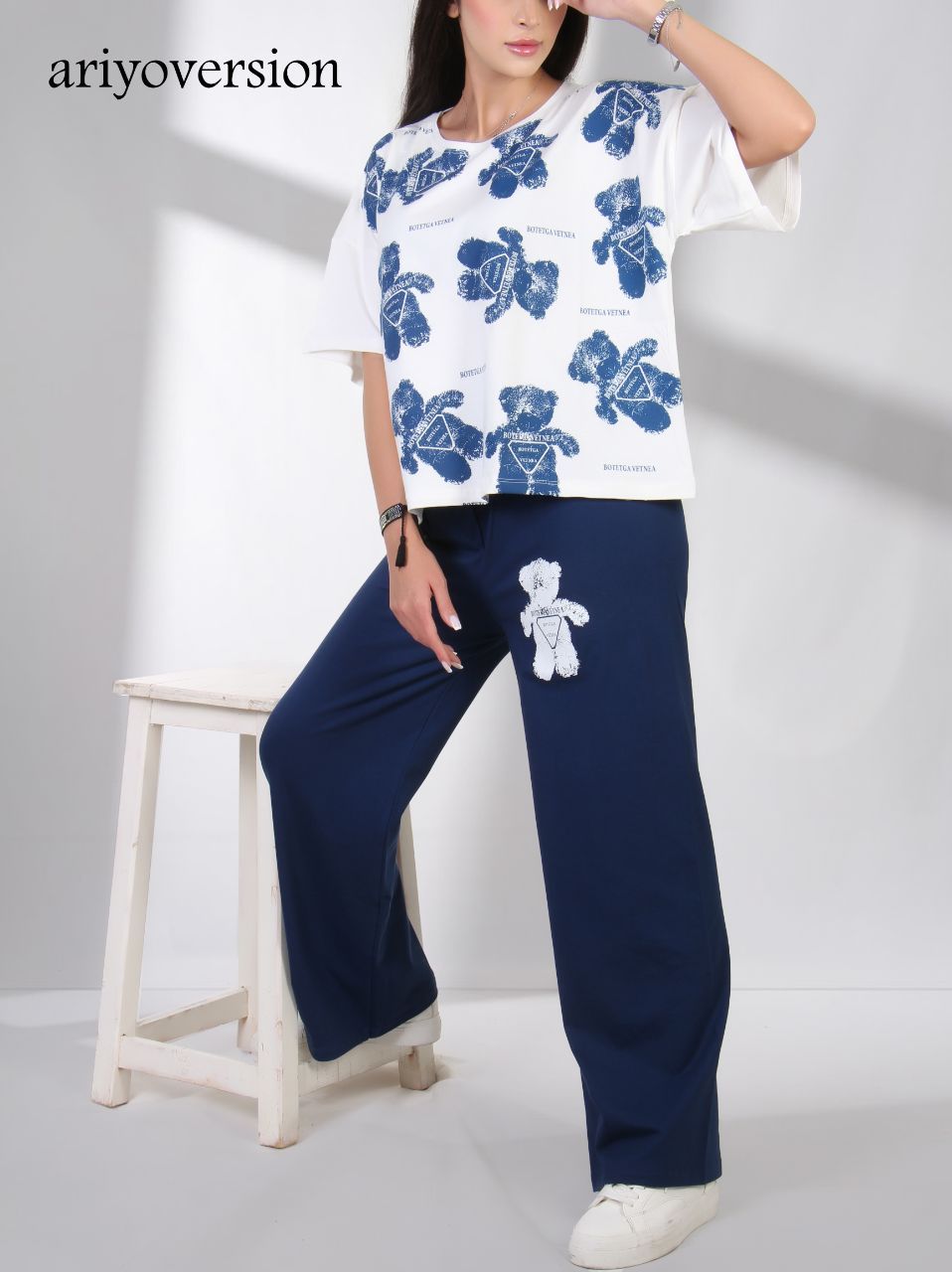 رنگ بندی صورتی سبز آبی