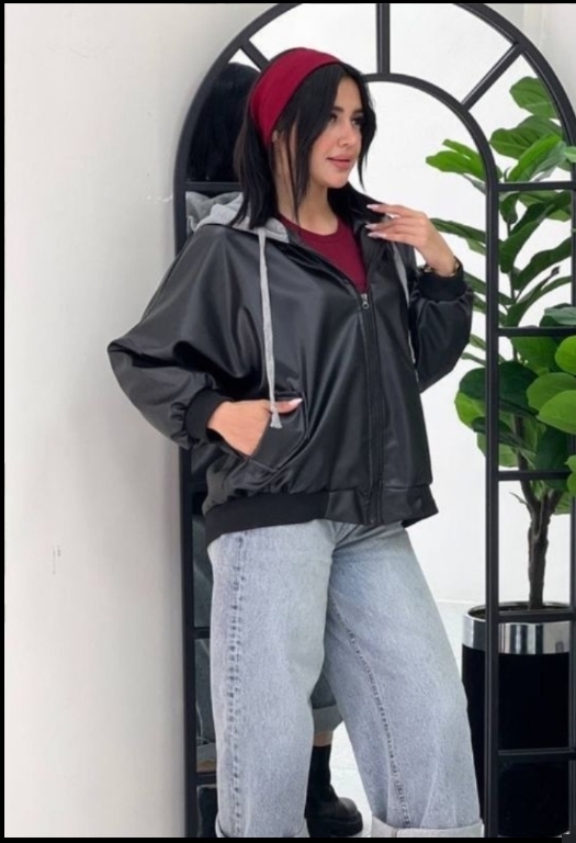 کاپشن چرم زنانه